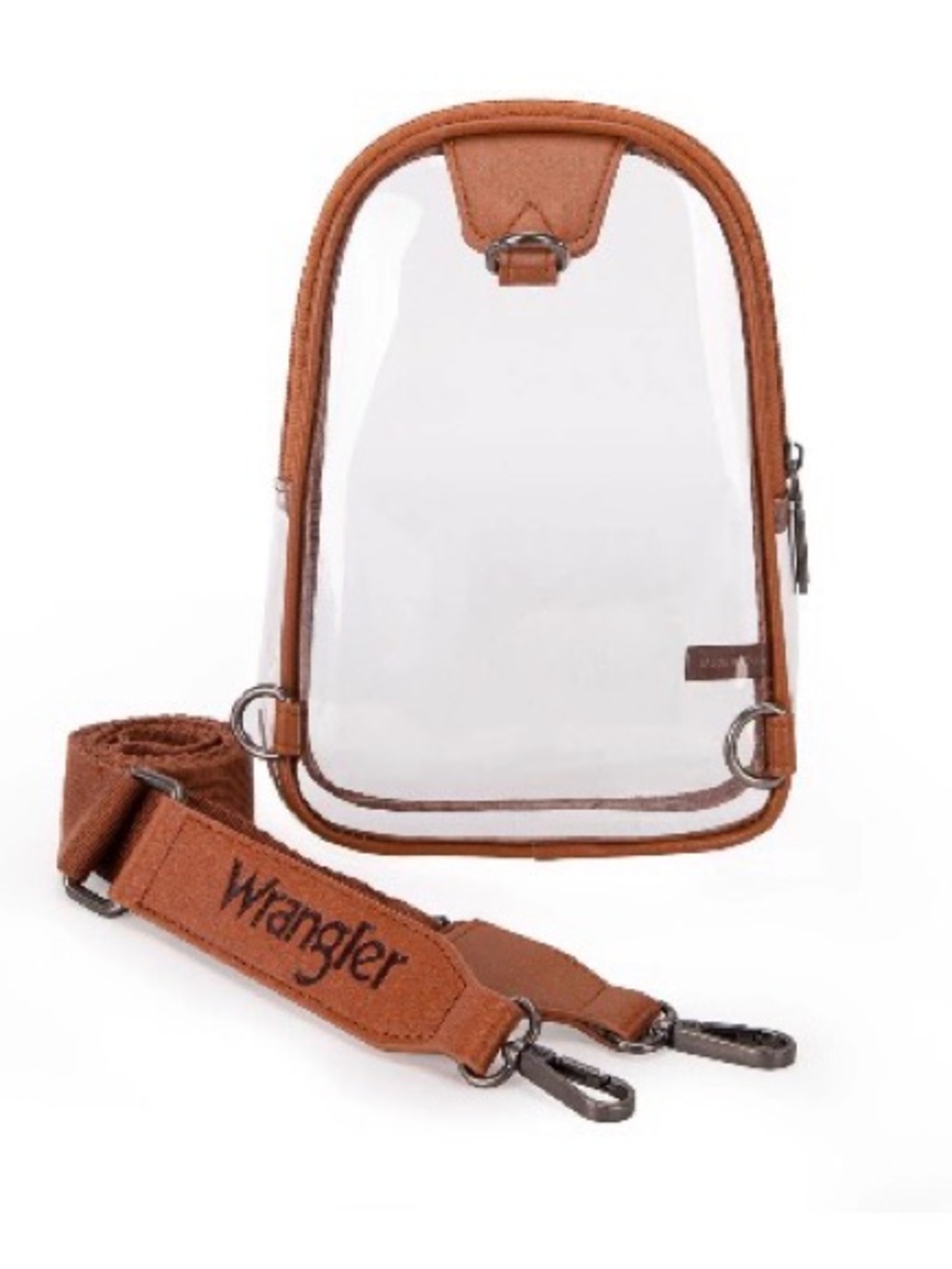 Wrangler 8”x6”x2” Clear Crossbody Sling Bag